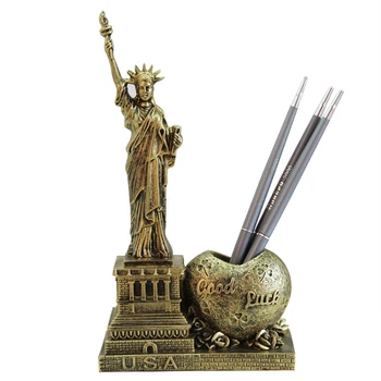 

European Free Goddess Figurine Pen Holder Decoration Ornaments Retro Classic Free Goddess Miniature Craft Study Room Decor Gifts