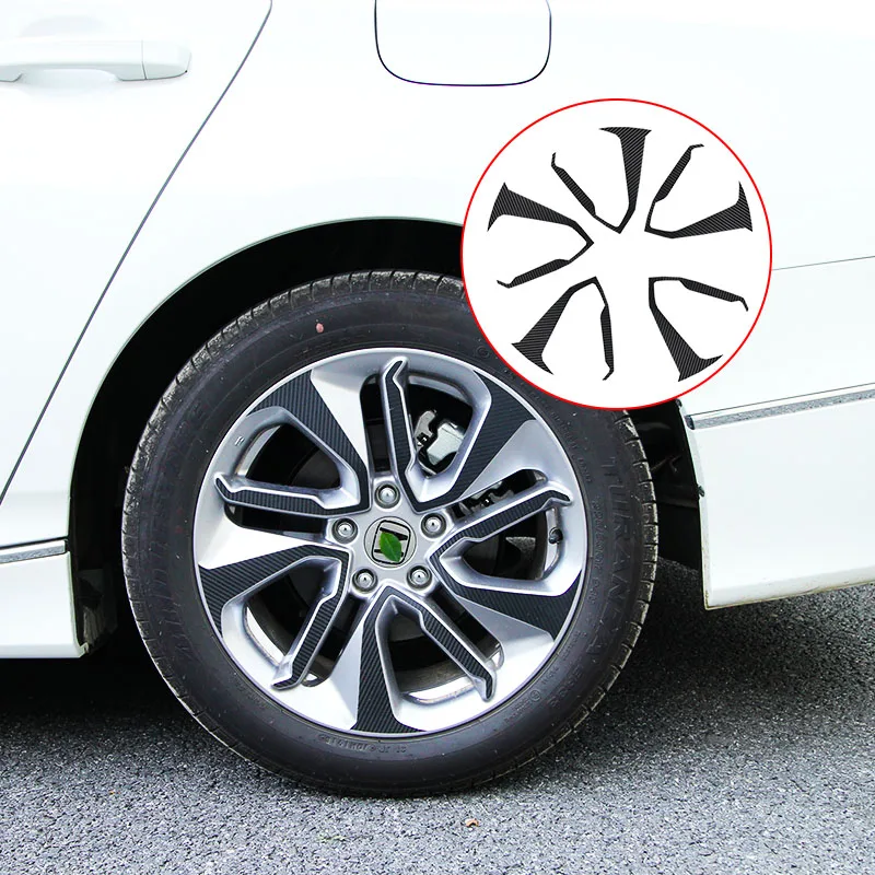 

Vanka Carbon Fiber Sticker for Wheel Modification For Honda Accord 10th 2018 Accessories