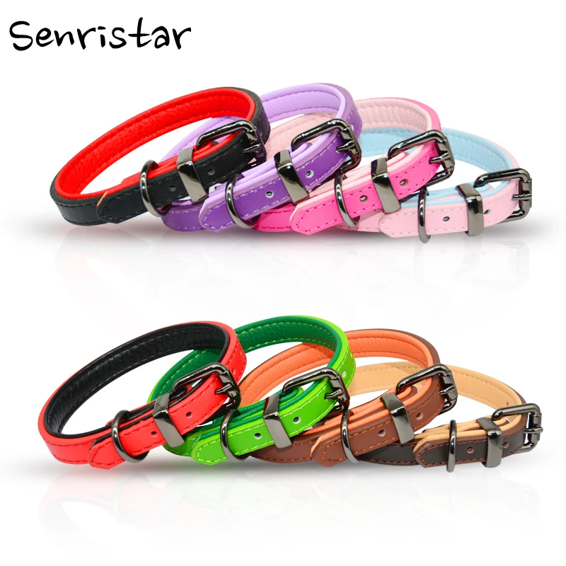 

Padded Leather Pet Dog Collar For Small Medium Large Dog Labrador Pitbull Heavy Alloy Dog Collar Soft Safe Cat Puppy Collar