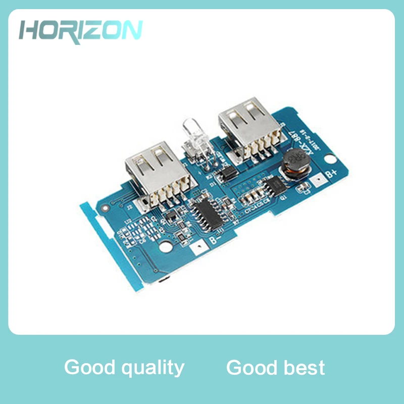 

5V 2A Power Bank Charger Circuit Board Portable Power Supply Module Step Up Board Double USB Output For DIY