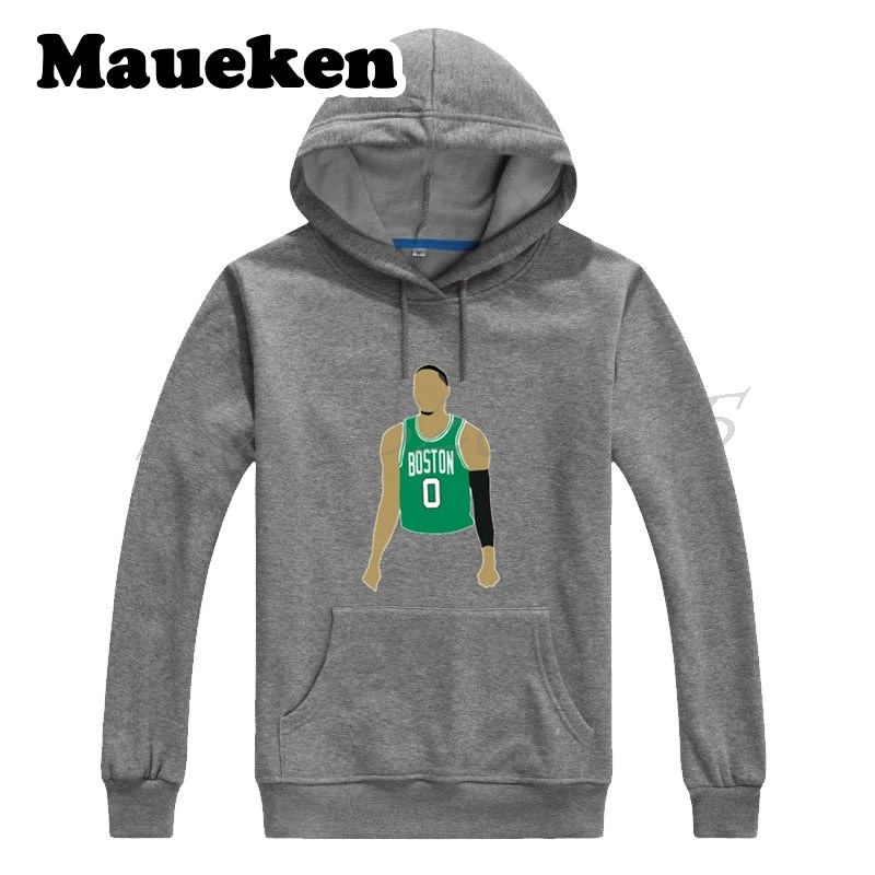 11 Мужские толстовки с капюшоном Jayson Tatum 0 Dunk green толстовки с капюшоном толстые для бостонских фанатов подарок Осень Зима W17112502 - Цвет: 11