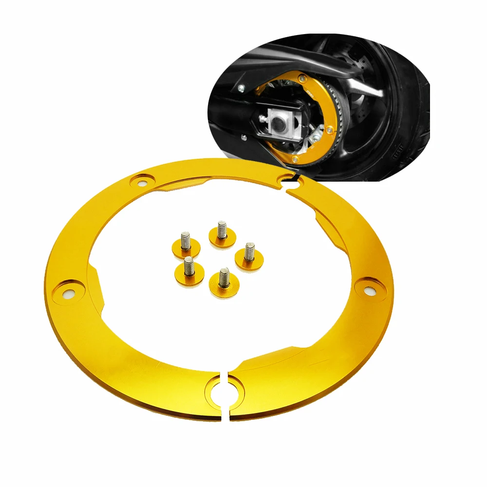

KEMiMOTO CNC Motorcycle Transmission Belt Pulley Cover For Yamaha tmax 530 2012 2013 2014 2015 2016 t-max 530 tmax530 Parts