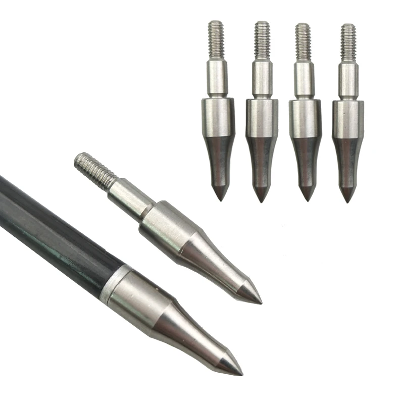 6pcs 125grain Silver Arrow Broadhead Archery Practice Arrow Tips