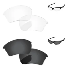 Черный серый и кристально чистый 2 пары Замена оптические стёкла для половина куртка XLJ солнцезащитные очки женщин рамки UVA и UVB