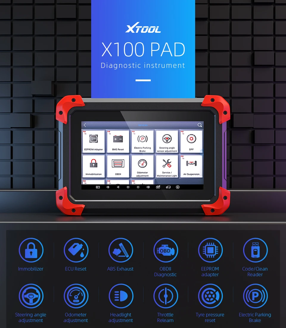 XTOOL X100 PAD та же функция, что и X300 X100 Pad Авто ключ программист со специальной функцией обновление онлайн X300 pro