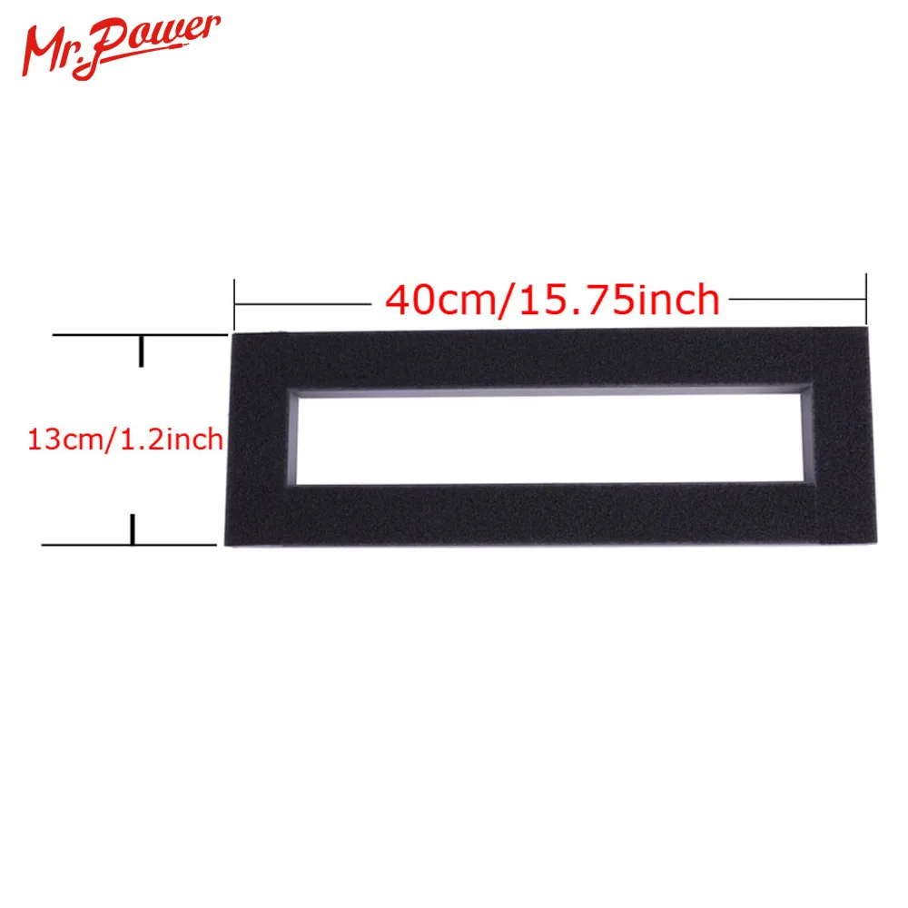 Гитарный эффект педалборд Установка 40X13 см сделай сам из алюминиевого сплава 15," x 5,1" Мини Педальная доска с волшебной лентой Z