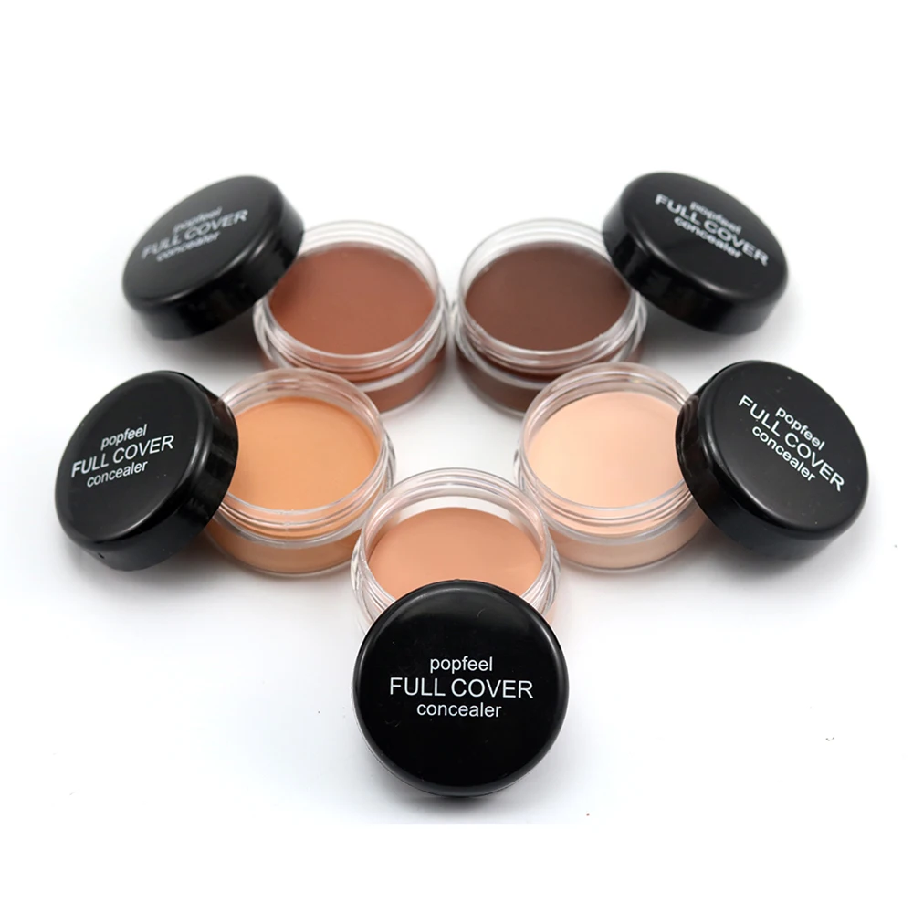 Popfeel Women High Coverage Concealer Waterproof Long Lasting Face Makeup Foundation 5 Colors Available TSLM2