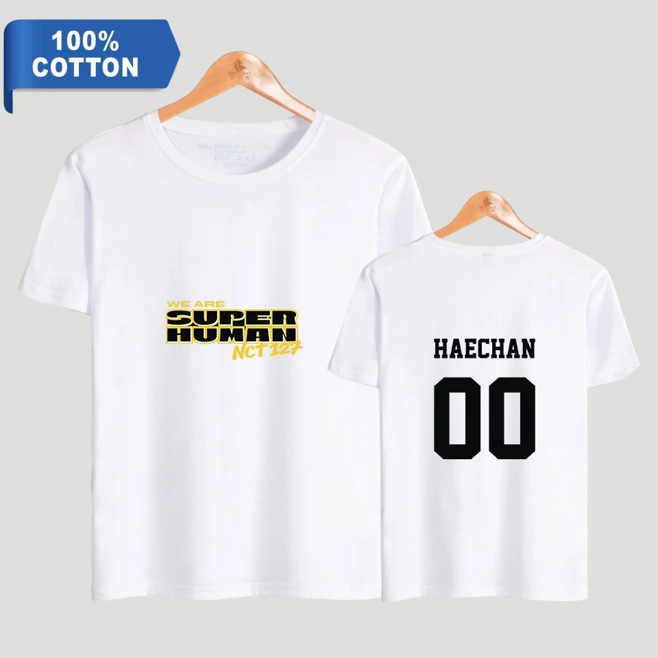 

BF NCT 127 New WE ARE SUPERHUMAN Summer Short Sleeve T-Shirt 2019 New Hot Street Trend T-Shirt New 100% Cotton T-Shirt