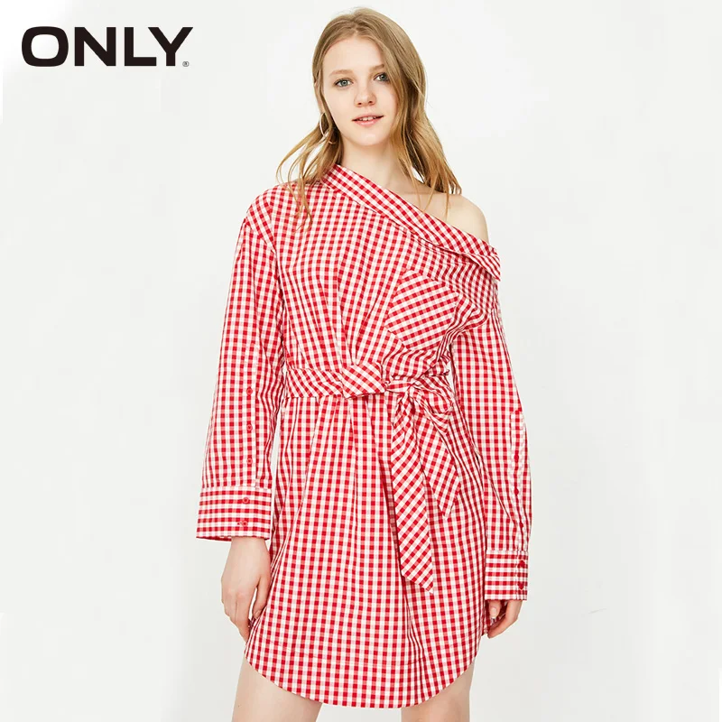 

ONLY 2019 Spring & Summer Checked Dress |118107547