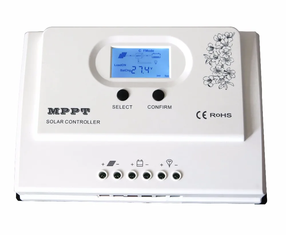 MPPT Контроллер заряда для фотоэлектрических систем 15A/20A/30A/40A/50A, DC12V/24В Автоматическое распознавание, с RS485 difault.(Wifi опционально