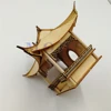 Chinese traditional scale wooden building model Rectangular Pavilion Laser Carving Architectura Model DIY Building Model Kits ► Photo 3/6