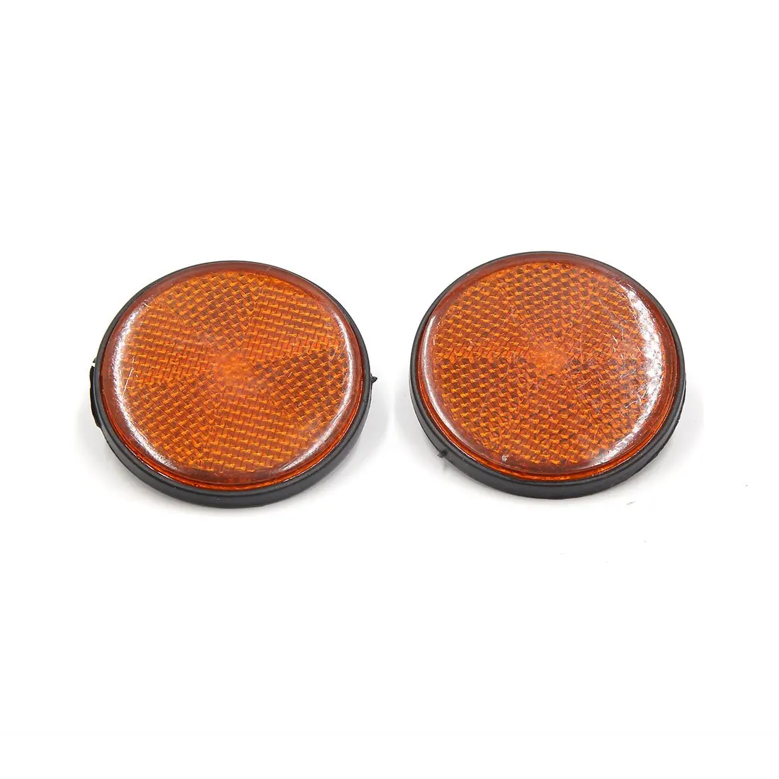 

Uxcell 2 Pcs 56mm Dia Plastic Round Reflective Warning Plate Reflector for Motorcycle