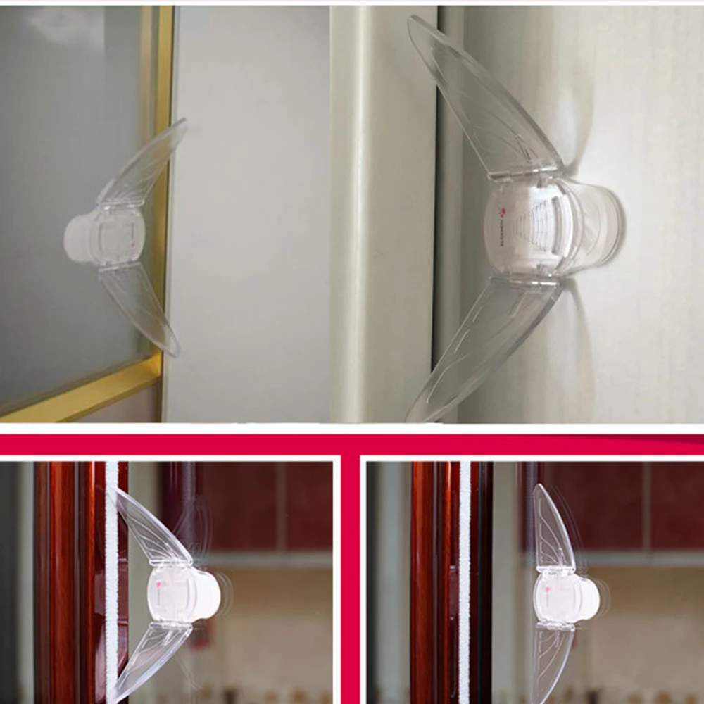 

Safety Cabinet Locks child safe lock children Kids baby security sliding Fix window Push-pull Door baby care white, transparent