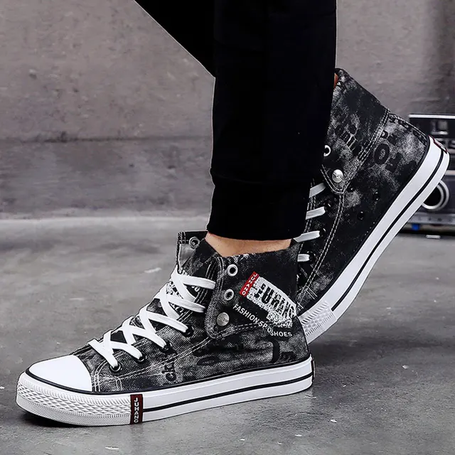 US $12.32 Summer Sneaker Women Casual Shoes High Top Denim Canvas Shoes Tenis Feminino Trainers Basket Femme 