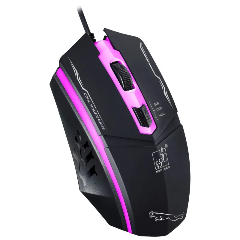 

Professional 1600DPI LED Optical Wired Gaming Mouse Computer Mice for Pro Gamer QF27 Drop Shipping