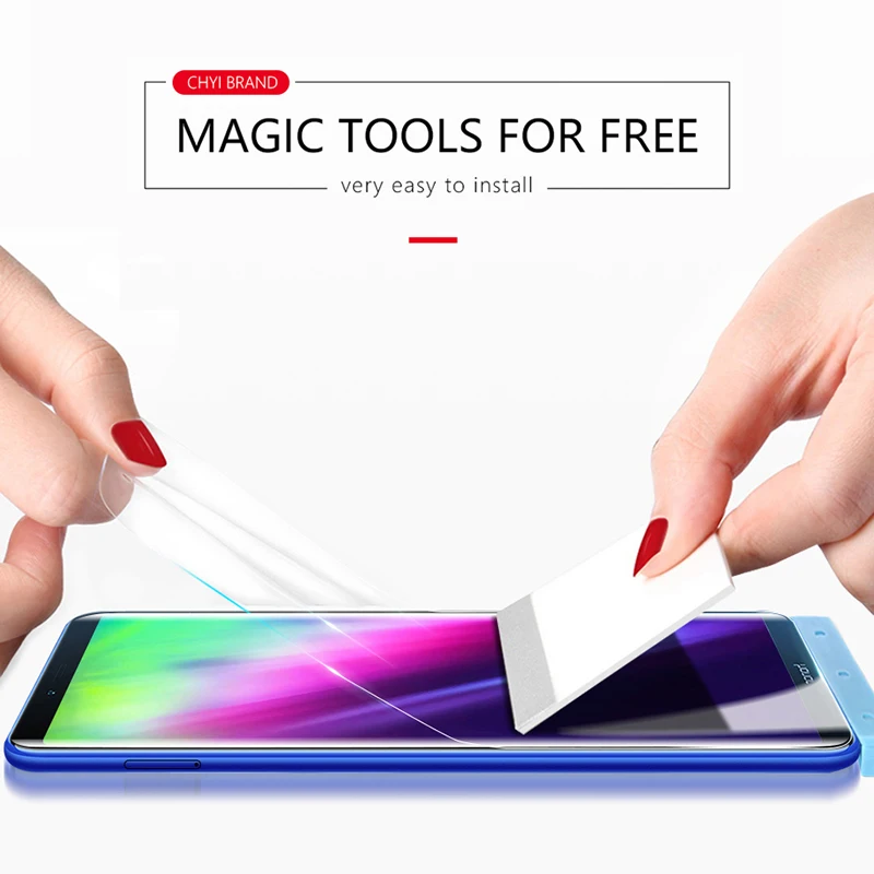 CHYI для huawei honor note 10 Оригинальное защитное стекло Силиконовое изогнутое nano ремонт