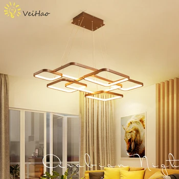 

Modern creative LED Pendant Lights for living room restaurant bar living bed room aluminum Luminaria RC dimming Pendant Lamp