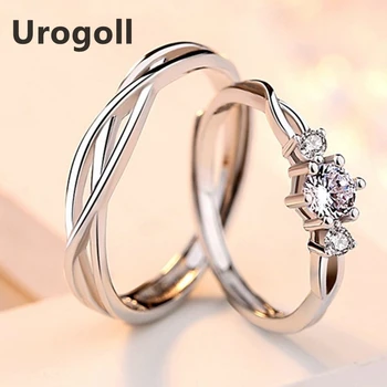 

Real 925 Sterling Silver Fine Jewelry Rings For Women Fashion Jewelry Wholesale Pure Silver 925 Couple Rings Anniversary Gifts