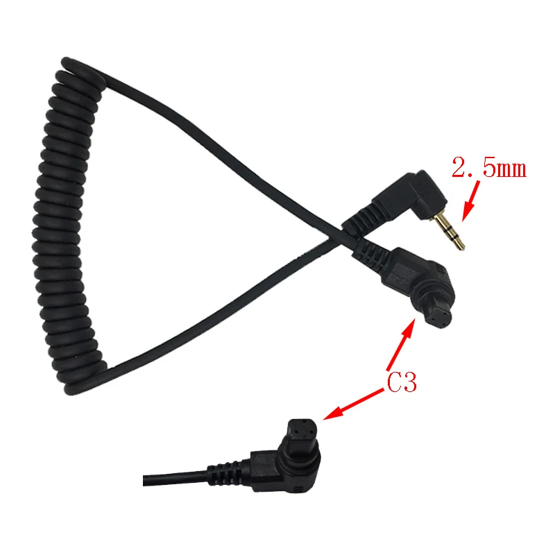 2.5mm Remote Shutter Release Cable Connecting Cord C1 C3 N1 N3 S2 camera remote shutter button camera remote shutter release For Canon Nikon Sony Pentax