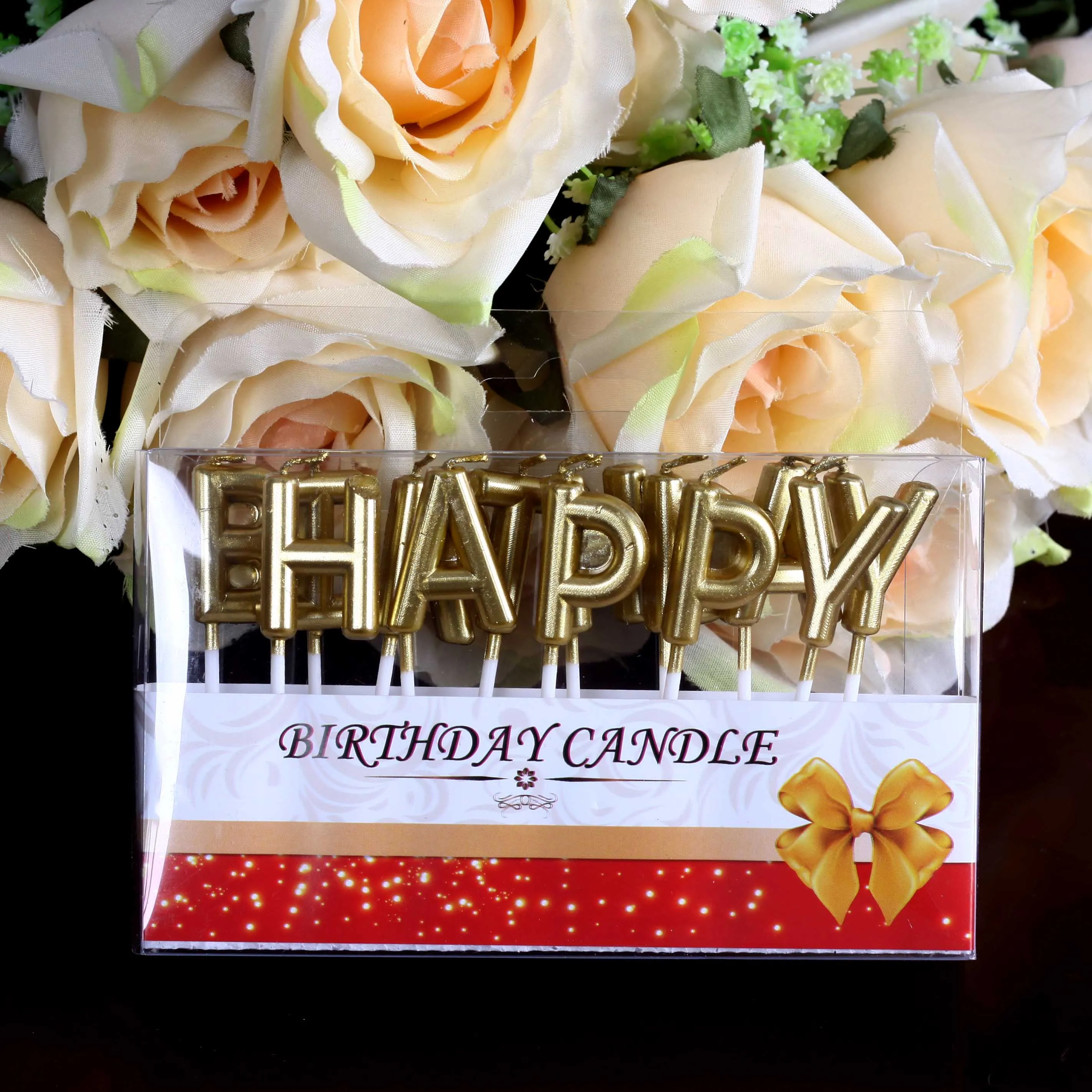 

Fashion Golden HAPPY BIRTHDAY Candle for Children Kid Handmade Candles Wedding Decor Scented Candle Making Birthday Centerpieces