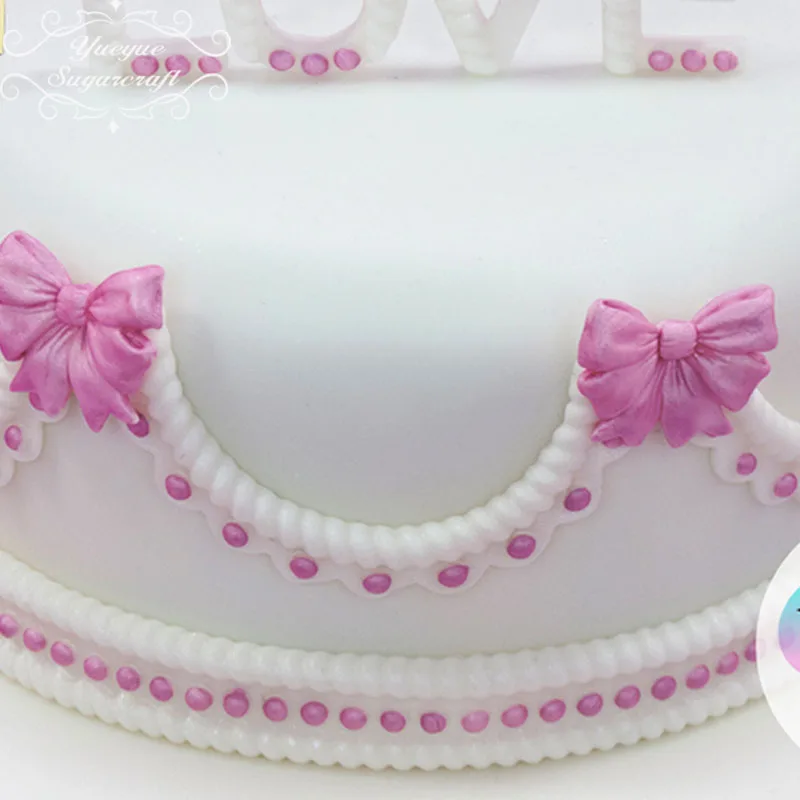 Yueyue Sugarcraft силиконовая форма с бантиком для украшения торта шоколадной