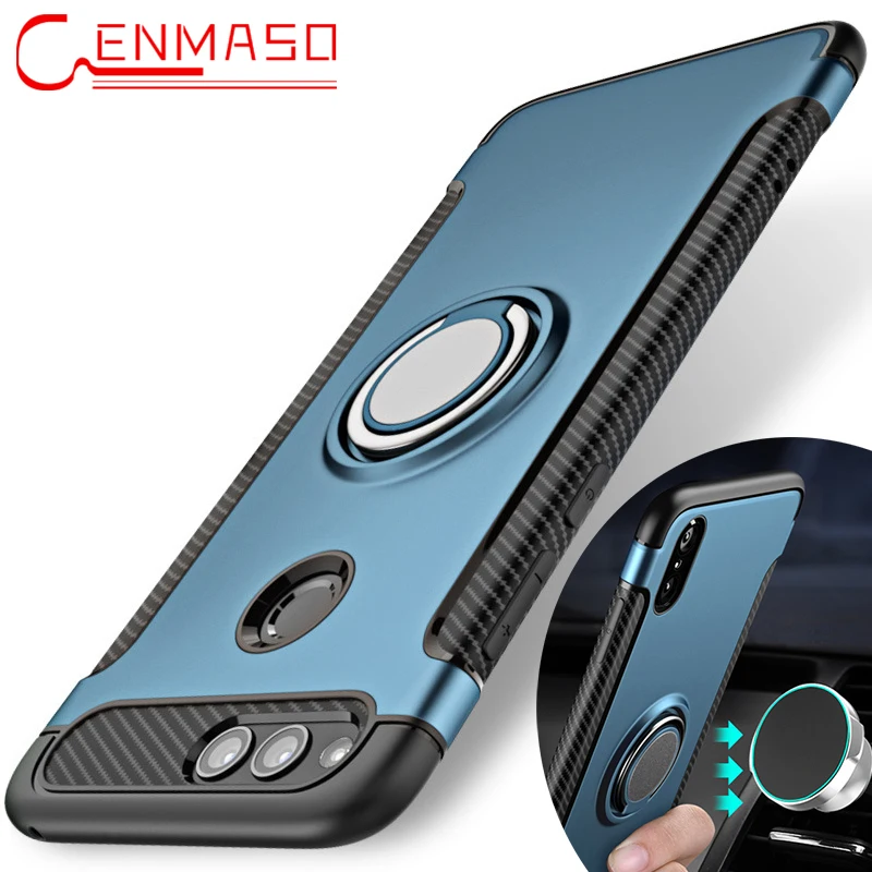 

Huawei Honor 7X Case Honor7X Ring Adsorption Cases Huawei honor 7X Flip Case 5.93 inch Cover Phone Fundas Protector Kickstand