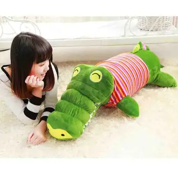 

Stuffed Plush Crocodile Cartoon Animal Toy with Cloth kids gift