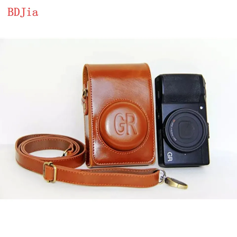 Skup Nowy! PU skóra skóra olejowa futerał na aparat torba na aparat Fujifilm XF10 z paskiem na ramię, 3 kolory do wyboru, bezpłatna wysyłka