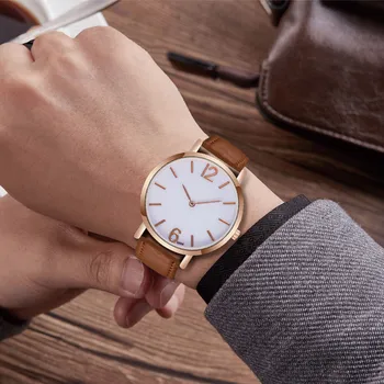 

Rose Gold Case Quartz Watch Casual New Fashion Men's watch Wrist Party decoration suit Dress Watch gifts male man boyfriend