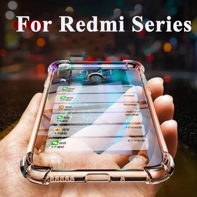 

For Xiaomi Redmi Note 7 K20 Pro 6A 7A Note 5 Case For Xiaomi Mi 8 Lite 9 SE A2 9T Silicone Transparent Clear Shockproof Cover