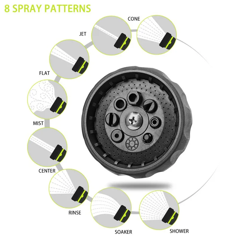 FIRMOR водяной пистолет высокого давления регулируемый 8 Узор садовый опрыскиватель для воды сопло полив растений чистящие дома автомобильная мойка