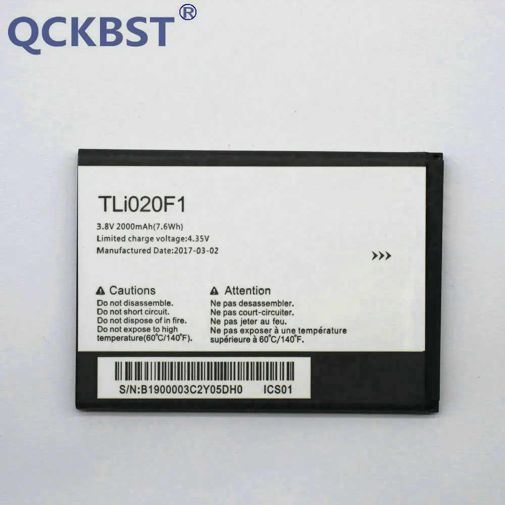 QCKBST TLI020F1 батарея для TCL J720T J726T Alcatel One Touch Pop 2 5042d C7 7040 OT 7040D телефон + код