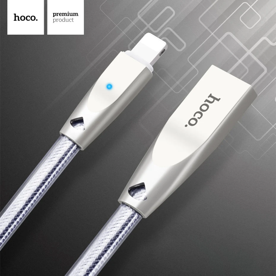 HOCO 2 4A Lighting for font b iPhone b font Cable Fast Charger USB Cable For