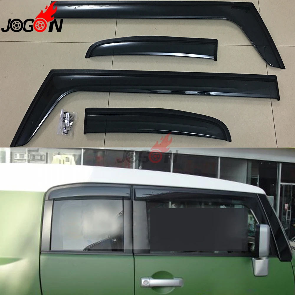

Window Sun Rain Visors Super Vent Shade Deflector Guard Shield 4PCS For Toyota FJ Cruiser 2007 2008 2009 2011 2012 2013 2014