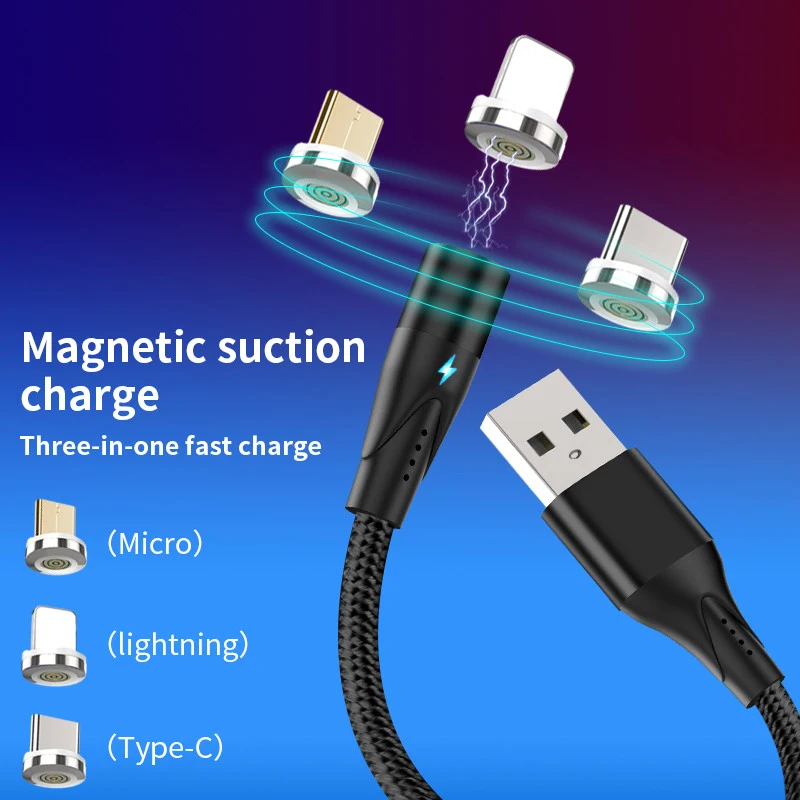 Магнитный USB кабель PD для быстрой зарядки Type C передачи данных iphone xs x 8 7 samsung s9 huawei