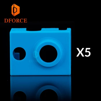 

DFORCE 5PCS high quality cartridge heater bock silicone socks V6 socks for PT100 heated block for v6 PT100 hotend nozzle