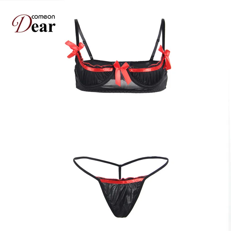 Comeondear сексуальные эротические бюстгальтеры нижнее белье babydoll открытый бюст