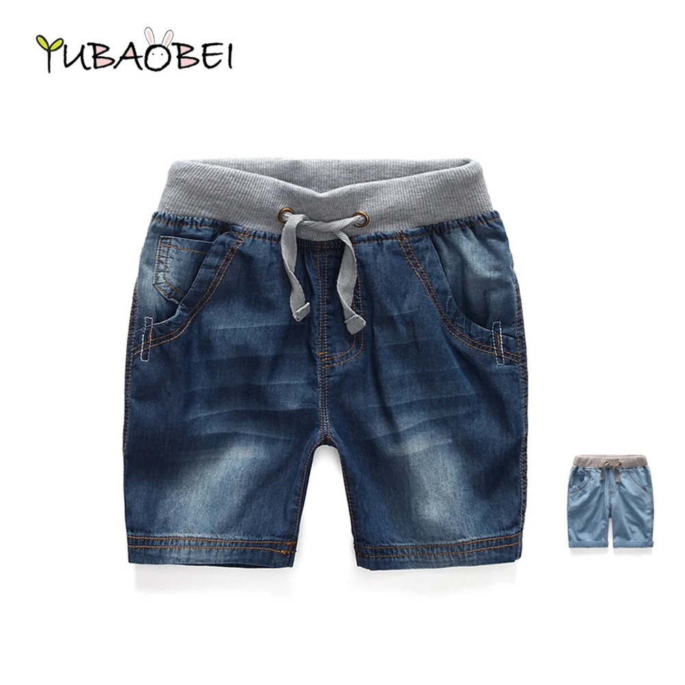 Summer Europe and United Boys Shorts 2018 New Sports Cotton Large Children's Clothing Black Casually Kids Denim Child Shorts