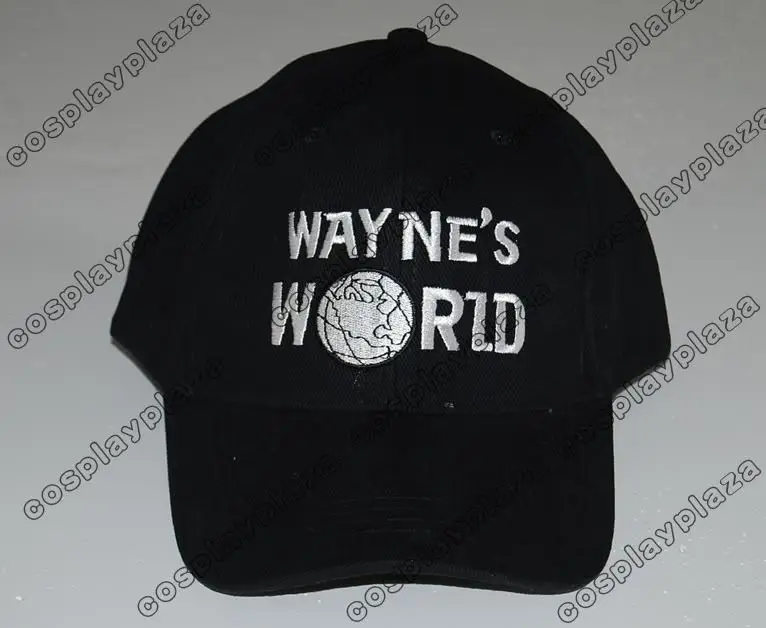 Black Wayne's World Hat Cosplay Waynes 