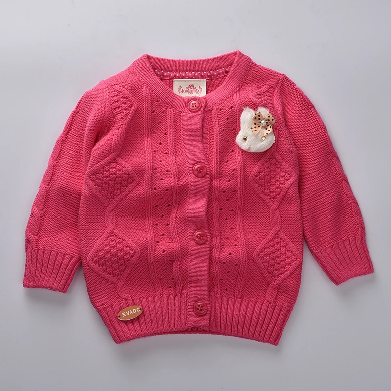Kids sweater 2016 autumn baby girls sweater cotton children infantil