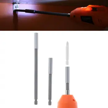 

New 3pcs 1/4 Inch Magnetic Quick Change Hex Shank Screwdriver Bit Extension Bar 60mm 100mm 150mm Shank for Electric Screw Driver