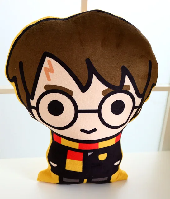 36cm Q version of Harry Potter Hermione Ron Print plush toy Pillow