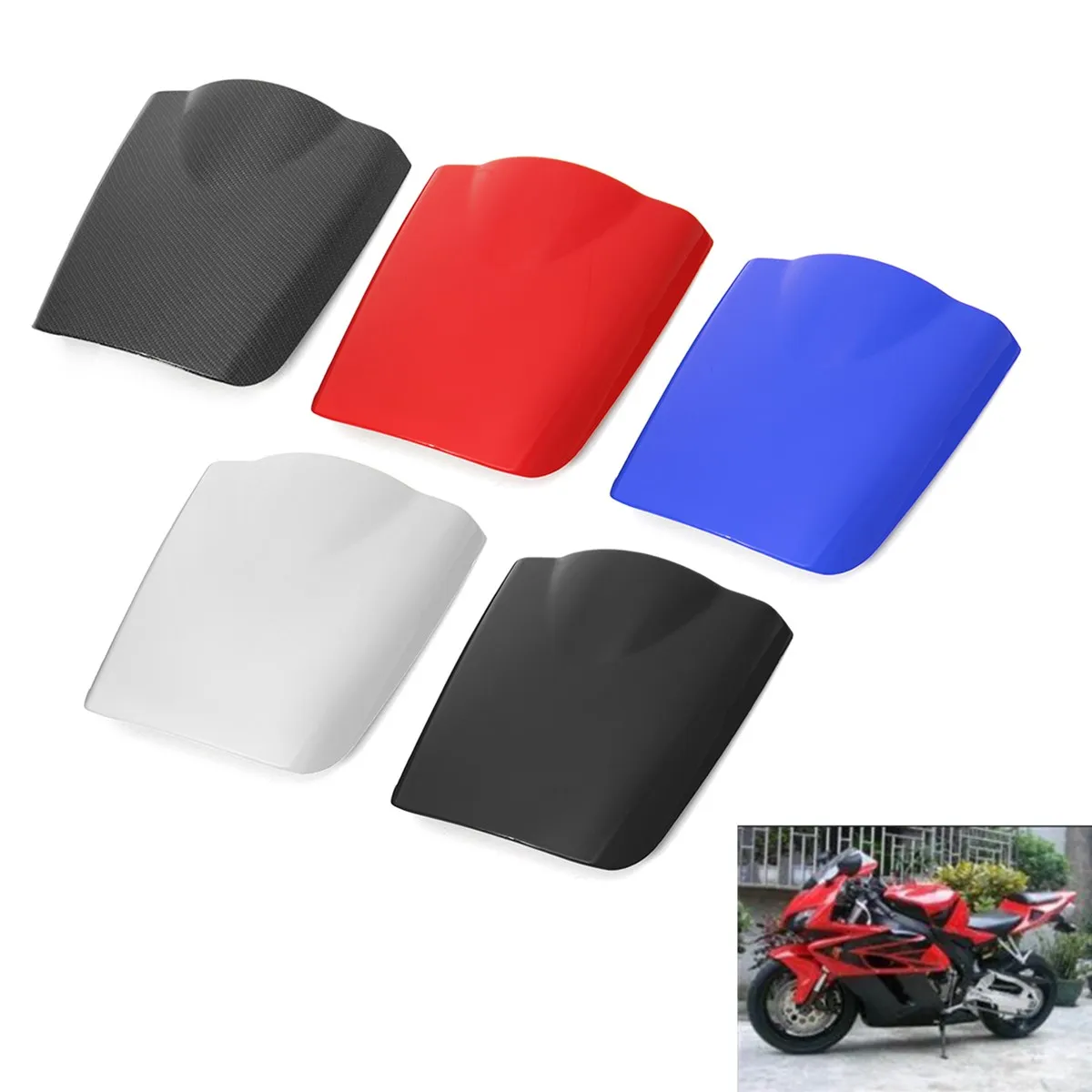 Motorcycle Rear Seat Cover Cowl Rear Fairing Set Passenger ABS Plastic