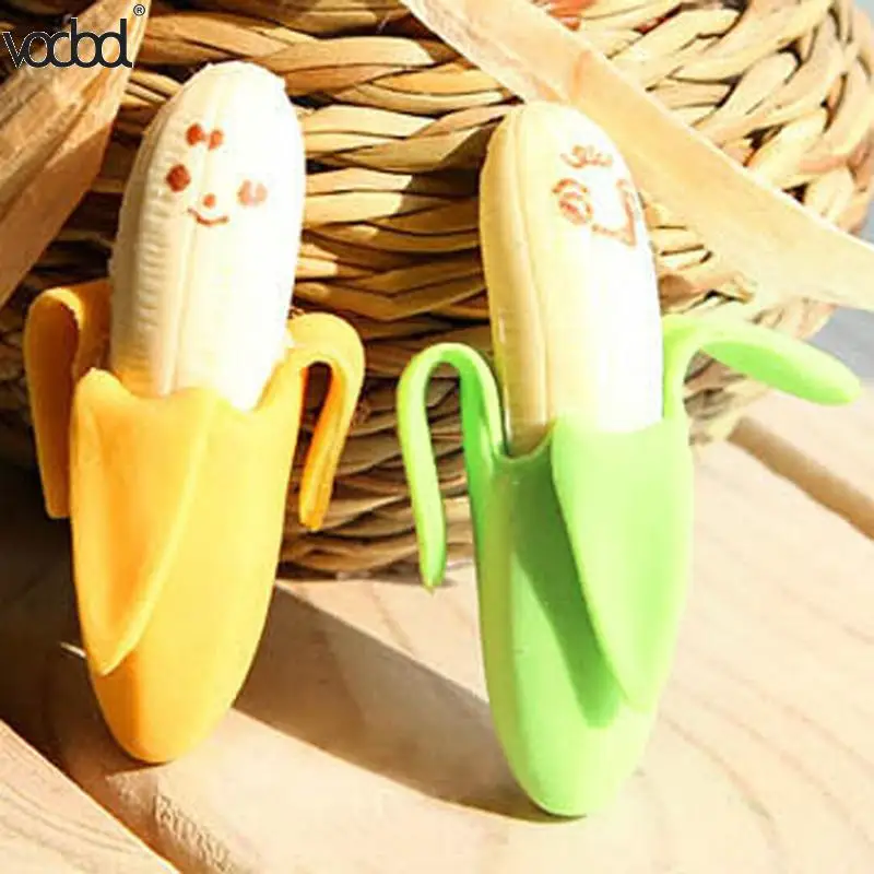 Buy VODOOL 2pcs Lovely Cute Banana Eraser Fruit Style