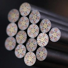 Нож DIY хвостовик пятиконечная звезда мозаичные заклепки 130 мм гвоздь стальная трубка 6 мм DIY винт для ручки ножа больше дизайна изысканный стиль