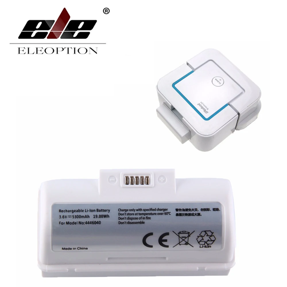 ELEOPTION High Capacity 3 6V 5300mAh Li ion Replacement Battery for iRobot Braava Jet 240 4446040
