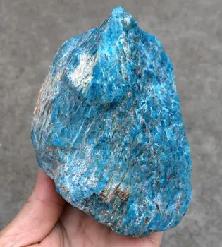 

600g Natural rare blue Apatite Crystal Point Cluster Specimen