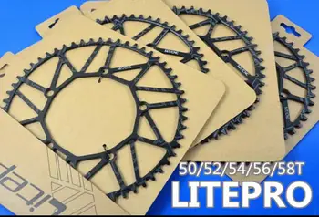 

Litepro Chainring CNC lightweight 50t / 52t /54t/56t/58t narrow wide chainring crank 130bcd