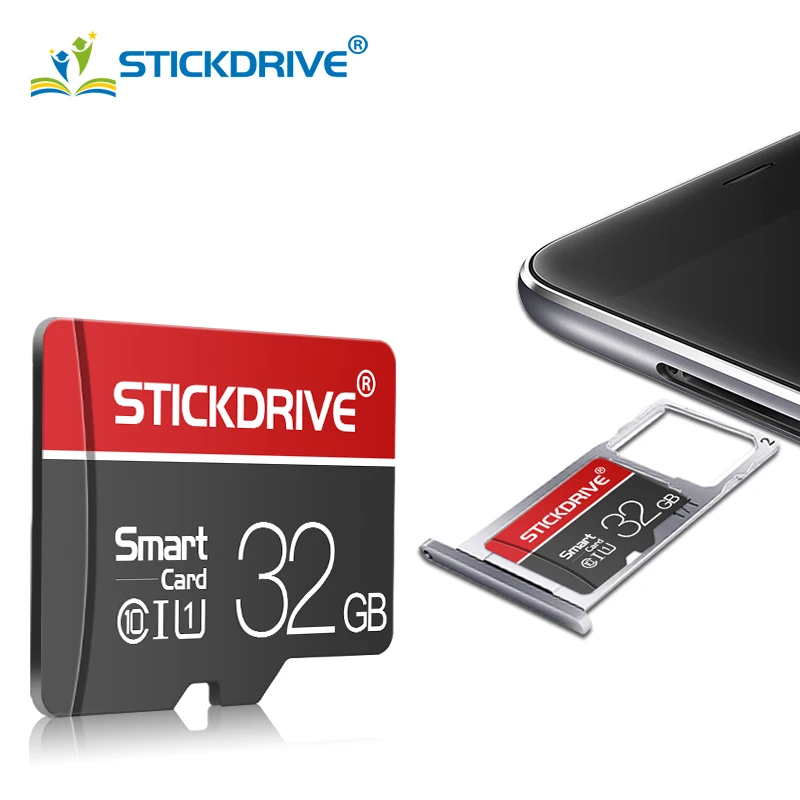 Ультра StickDrive micro sd карта 8 ГБ/16 ГБ/32 ГБ/64 Гб/128 Гб micro sd карта памяти carte memoire 32 Гб C10 мини карта памяти TF Бесплатный SD адаптер