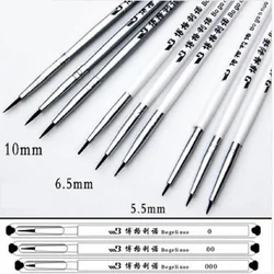 weasel hair paint brushes small scriptliner hook line pen painting supplies  9pcs/lot